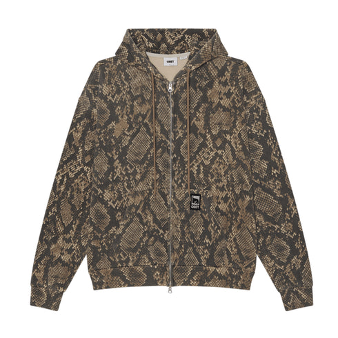 Obey Post Zip Hood - Dusty Vintage Rattlesnake - Streetart.fr
