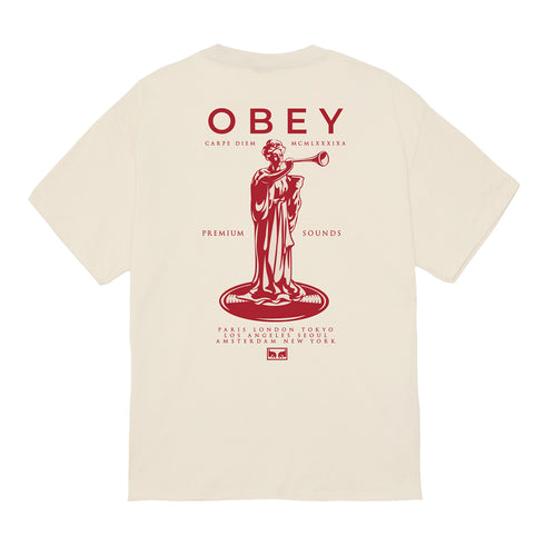 Obey Premium Sounds T-Shirt - Cream - Streetart.fr