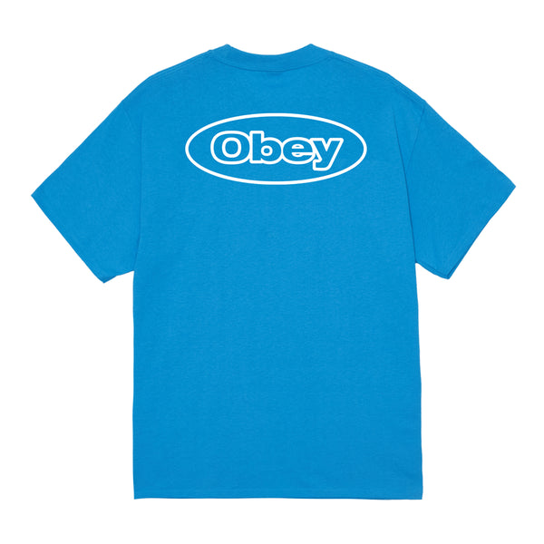 Obey Reaction T-Shirt - Azure Blue - Streetart.fr