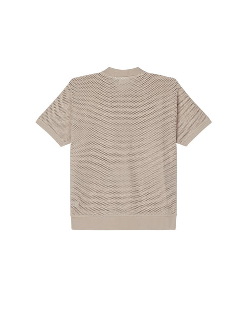 Obey Saratoga Mesh Manches Courtes - Silver Grey - Streetart.fr