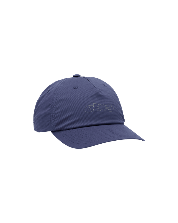 Obey Scamble 5 Panel Strapback Cap - Navy - Streetart.fr