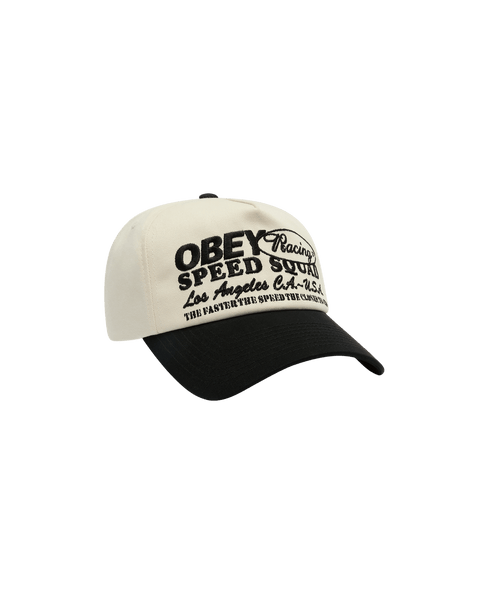Obey Speed Squad 5 Panel Cap - Black Multi - Streetart.fr