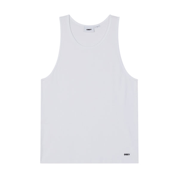 Obey Standard Rib Tank 2 Pack Debardeur - White - Streetart.fr