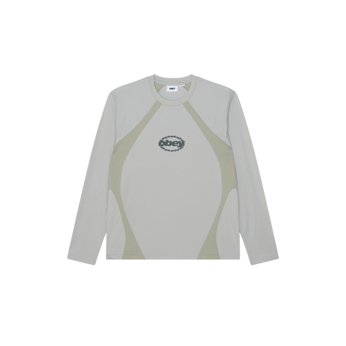 Obey Stelvio Knit L/S T-Shirt - Drizzle Multi - Streetart.fr