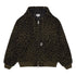 Obey Studded Zip Up Jacket - Dark Leopard - Streetart.fr