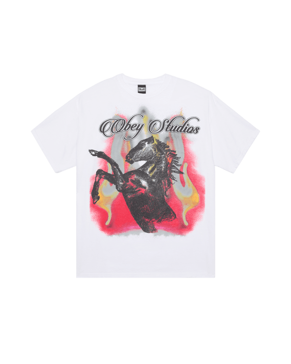 Obey Studio Horse - White — t-shirt