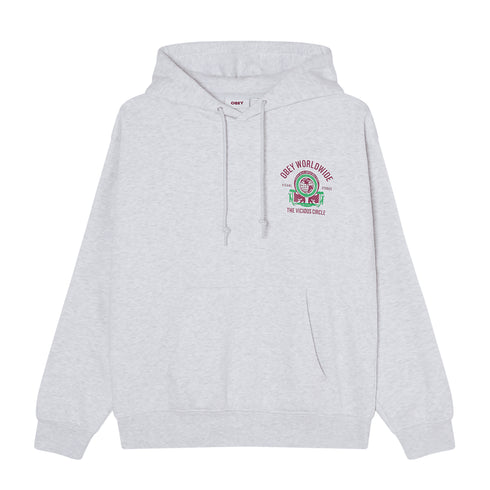 Obey Vicious Circle Hood - Heather Grey — vue 2