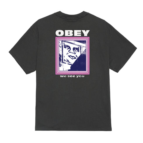 Obey We See You T-Shirt - Vintage Black - Streetart.fr