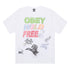 Obey Wild Free T-Shirt - White - Wht - Streetart.fr