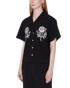 Obey Women Roses Embellished Shirt - Off Black - Streetart.fr