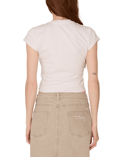Obey Women Swirly Script - White - Streetart.fr