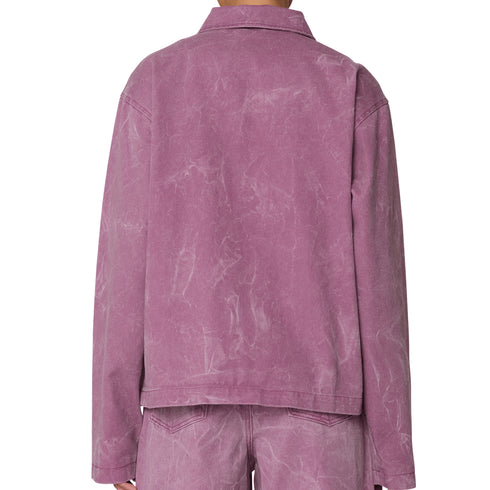 Obey Womens Donovan Zip Jacket - Tulip Brown Wrinkle Wash - Streetart.fr