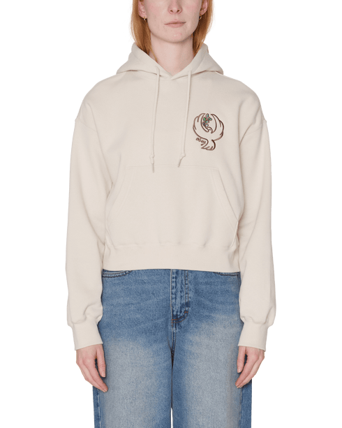 Obey Womens Dove Cropped Hood - Birch - Streetart.fr