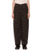 Obey Womens Leah Printed Baggy 5 Pocket Pant - Chocolate - Streetart.fr