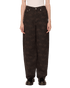 Obey Womens Leah Printed Baggy 5 Pocket Pant - Chocolate - Streetart.fr