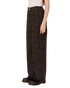 Obey Womens Leah Printed Baggy 5 Pocket Pant - Chocolate - Streetart.fr
