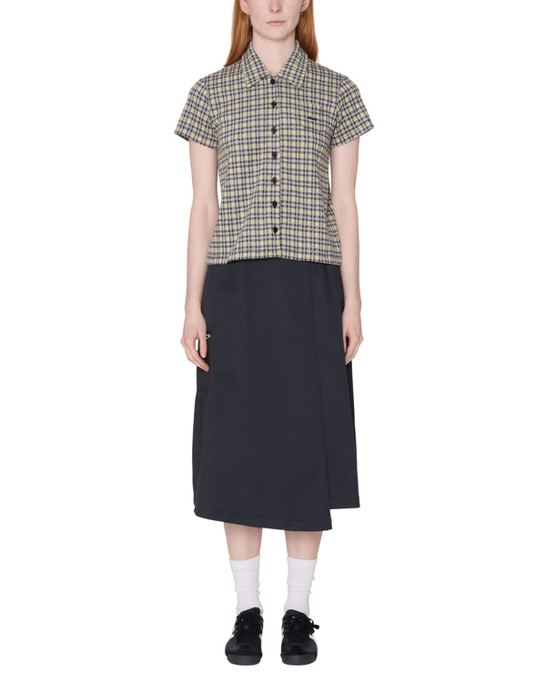 Obey Womens Lila Micro Check - Yellow Multi