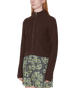 Obey Womens Meredith Mock Zip Sweater - Chocolate - Streetart.fr