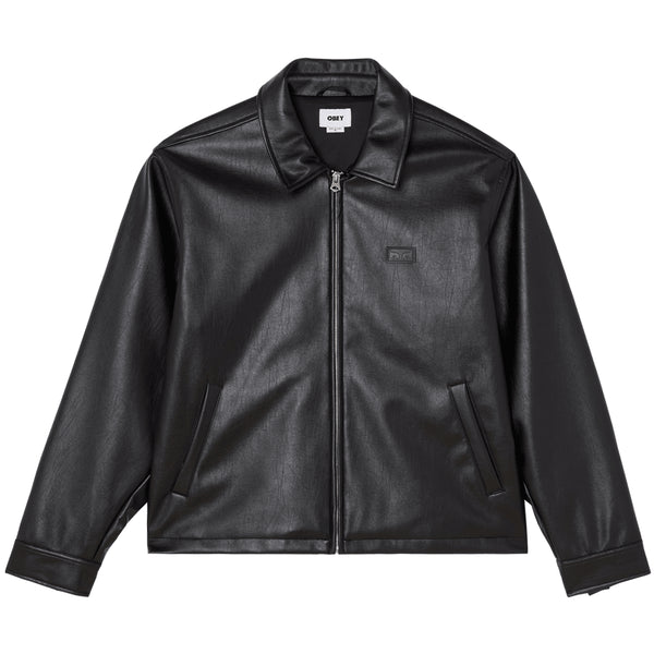 Obey Workman Pu Jacket - Black — veste