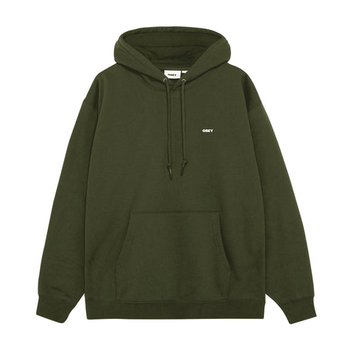 Obey World In Flame Sweat A Capuche - Deep Lichen - Streetart.fr