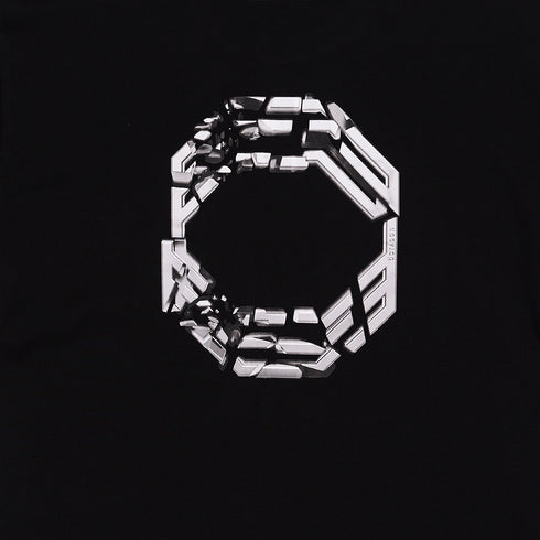 Octagon Fractal T-Shirt - Black - Streetart.fr