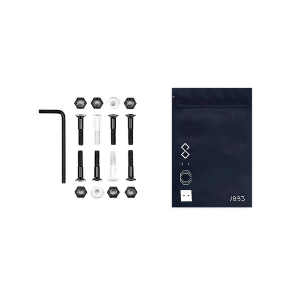 Octagon Hardware Kit 1" - Black - Streetart.fr