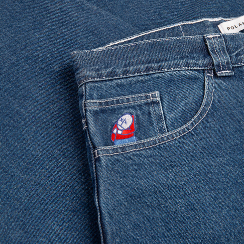 Polar Big Boy Pants Og Logo - Blue Wash