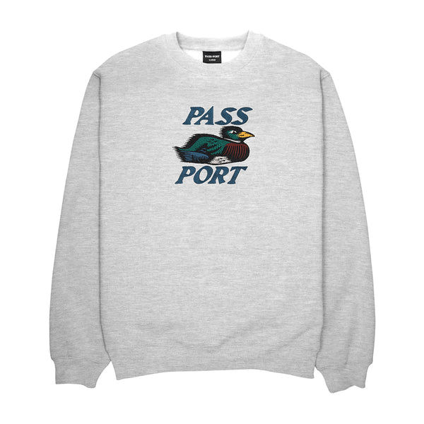Passport Fast Duck Hoodie Sweat A Capuche - Ash - Streetart.fr