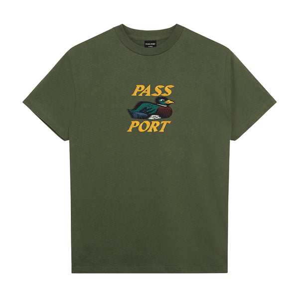 Passport Fast Duck T-Shirt - Olive - Streetart.fr