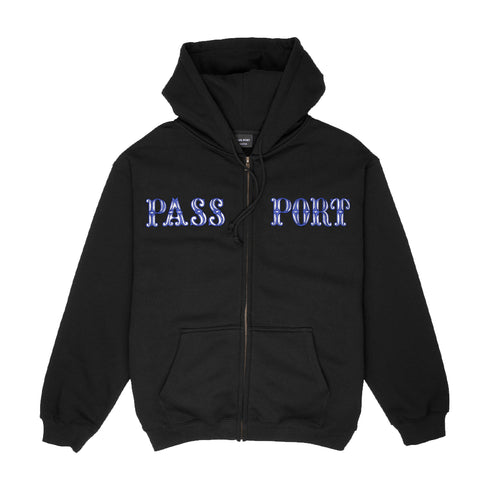 Passport Glint Hodie Zip Sweat A Capuche Zip - Black - Streetart.fr