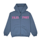 Passport Glint Hodie Zip Sweat A Capuche Zip - Wash Out Blue - Streetart.fr