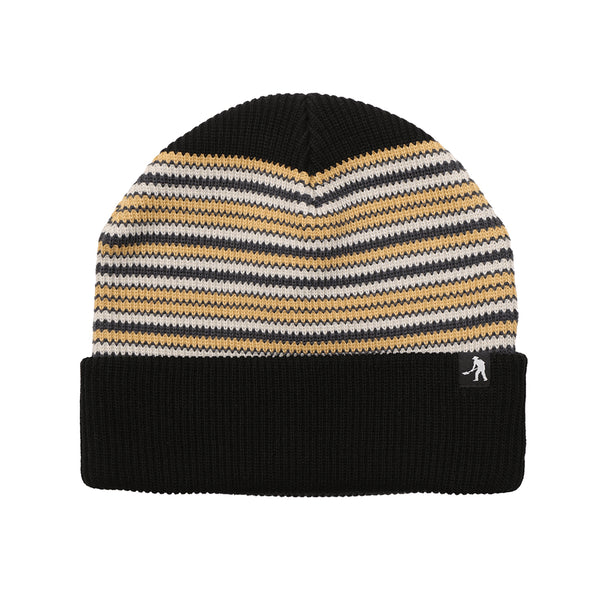 Passport Organic Stripe Beanie Bonnet - Black - Streetart.fr