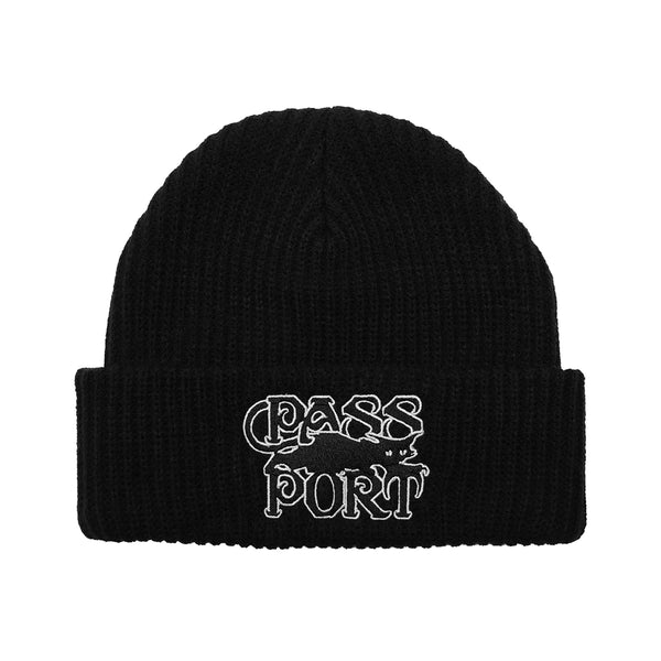Passport Slinkin Beanie Bonnet - Black - Streetart.fr