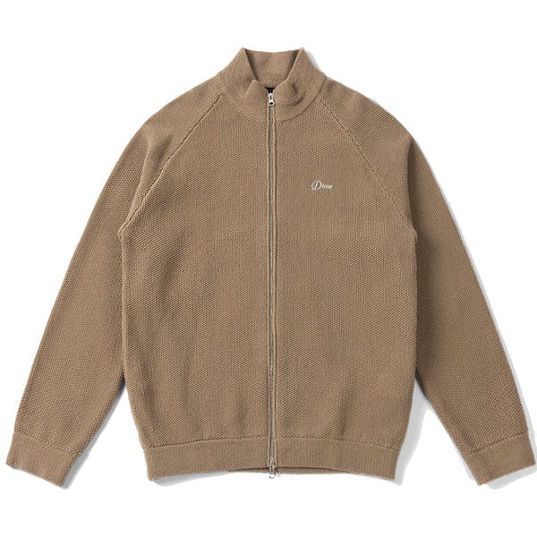 Dime Knitted Pique Sweater - Camel