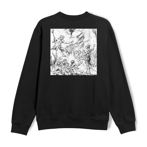 Poetic Collective Demon Crewneck Sweatshirt - Ivory - Streetart.fr