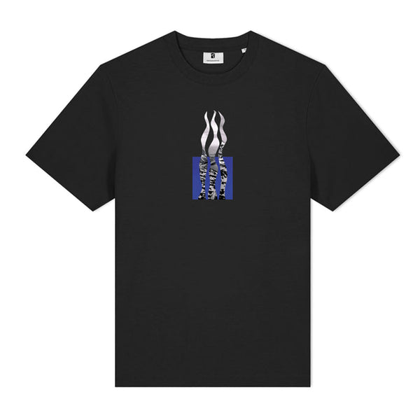 Poetic Collective Flames T-Shirt - Black - Streetart.fr
