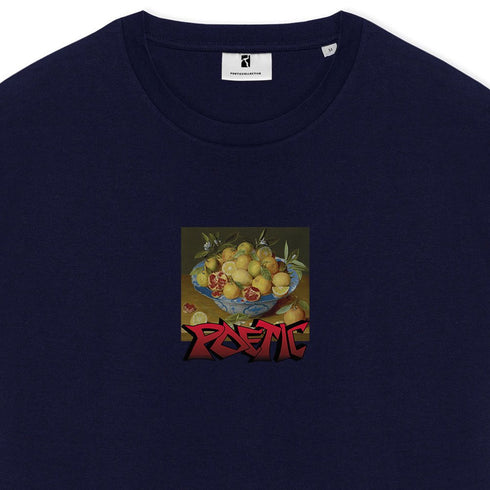 Poetic Collective Graff Fruit T-Shirt - Navy - Streetart.fr