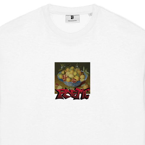 Poetic Collective Graff Fruit T-Shirt - White - Streetart.fr