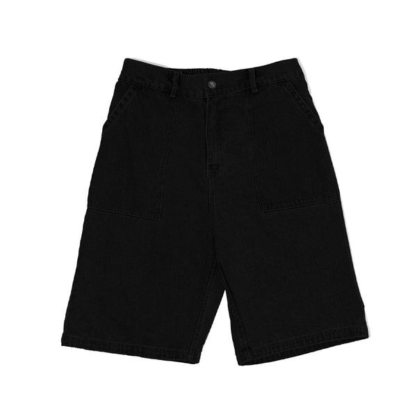 Poetic Collective Painter Shorts - Black Denim - Streetart.fr