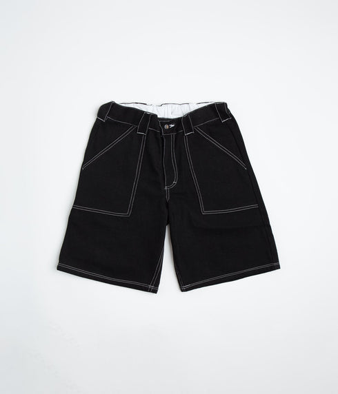 Poetic Collective Painter Shorts - Black Denim - Streetart.fr
