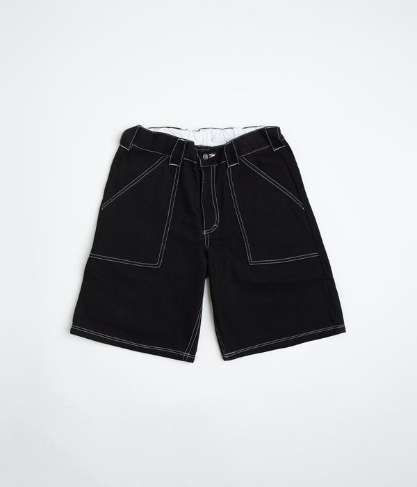 Poetic Collective Painter Shorts - Black Denim - Streetart.fr