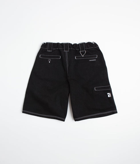 Poetic Collective Painter Shorts - Black Denim - Streetart.fr
