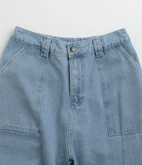 Poetic Collective Painter Shorts - Light Blue Denim - Streetart.fr