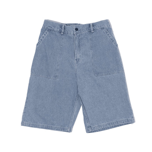 Poetic Collective Painter Shorts - Light Blue Denim - Streetart.fr