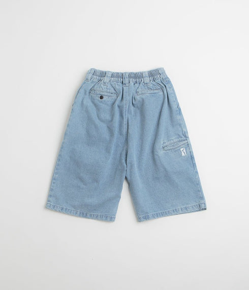 Poetic Collective Painter Shorts - Light Blue Denim - Streetart.fr