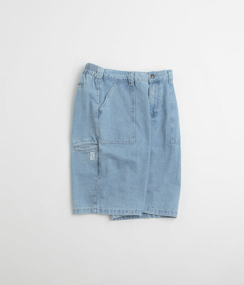 Poetic Collective Painter Shorts - Light Blue Denim - Streetart.fr