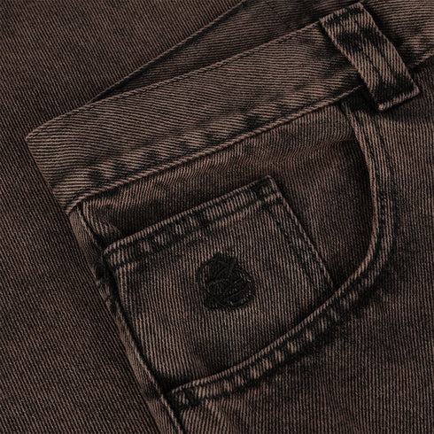 Polar 93! Denim Pants Pantalon - Mud Brown - Streetart.fr