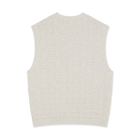 Polar Alex Vest Crewneck - Heather Beige Grey - Streetart.fr