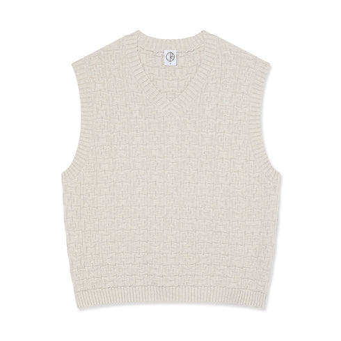 Polar Alex Vest Crewneck - Heather Beige Grey - Streetart.fr