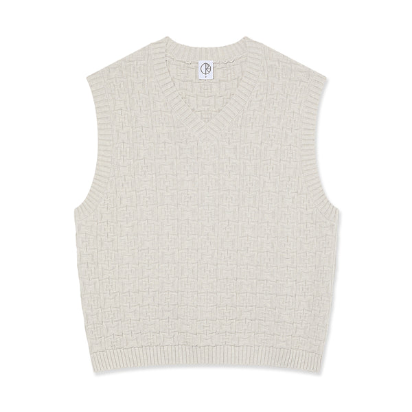 Polar Alex Vest Crewneck - Heather Beige Grey - Streetart.fr